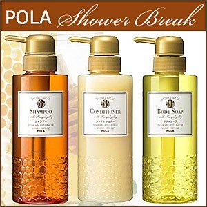 ✨日本POLA shower break 蜂王漿洗髮精 潤髮乳 沐浴乳 500ml 分裝瓶 日本飯店愛用品牌！