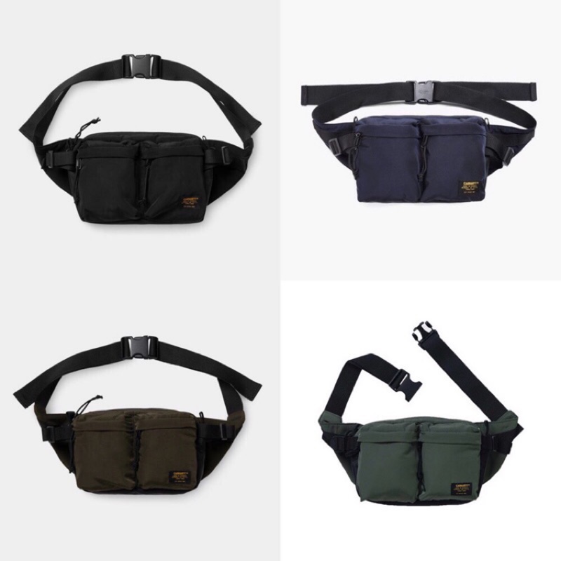 #貓仔球鞋 現貨4色 Carhartt WIP Military Hip Bag 軍事 黑標 多層拉鍊 腰包 霹靂腰包