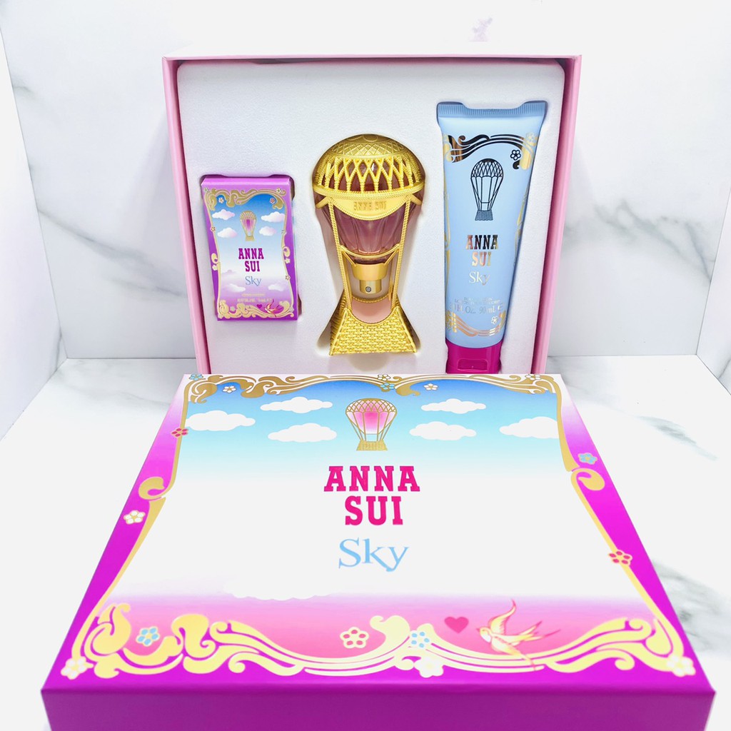 ANNA SUI安納蘇 綺幻飛行假期禮盒(淡香水50ML+淡香水5ML+身體乳90ML)