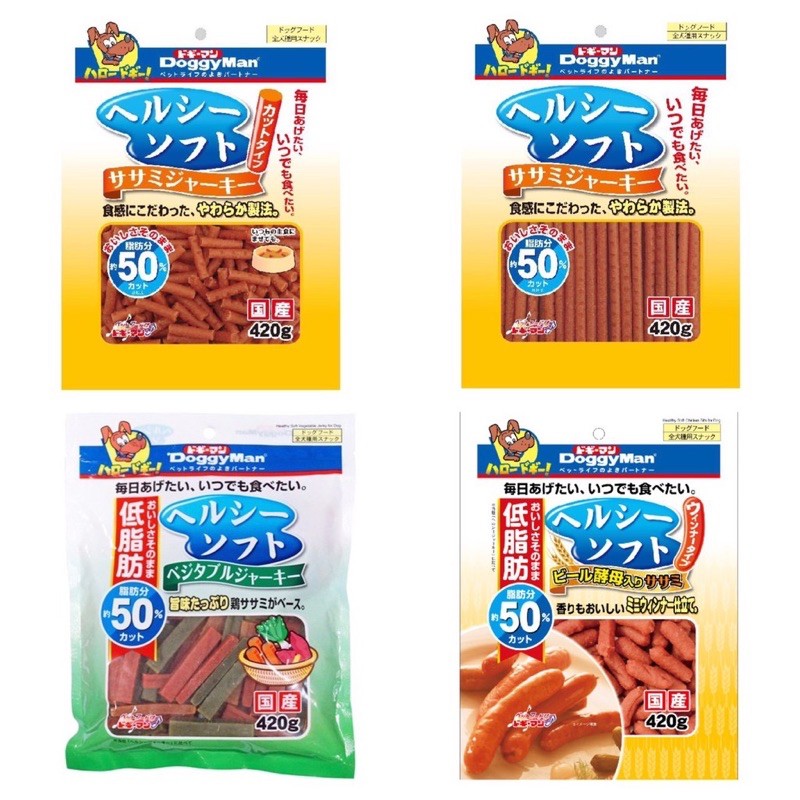 ★寵物信號★ 平日24H出貨🚚 Doggyman 多格漫 犬用健康低脂軟雞肉條 低脂雞肉小香腸 低脂野菜軟雞肉條 420