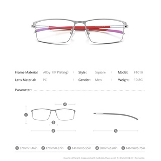 Image of thu nhỏ Fonex 鈦合金眼鏡架男士 2021 新款超輕方形光學鏡架韓國無螺絲眼鏡 #2