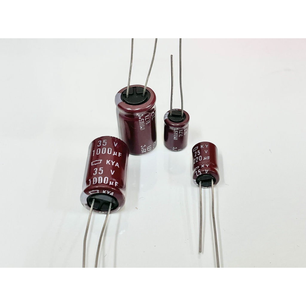 【現貨】1000uF 35V 黑金剛 ky 電解電容 13x20mm Nippon 日製原廠高頻高壽命低阻抗(10/包)