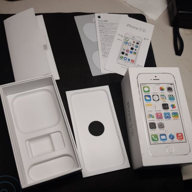 apple iphone 5s 銀 32g 原廠 空盒 盒子