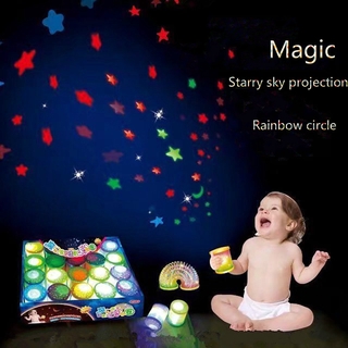神奇的 LED 3D 星投影彩虹圈兒童益智玩具禮物
