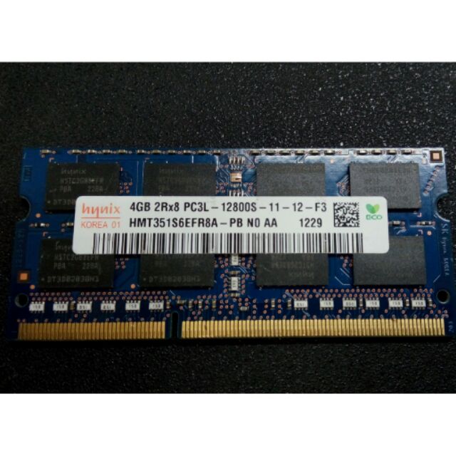 hynix 海力士 DDR3 1600 4G 筆記型電腦 記憶體