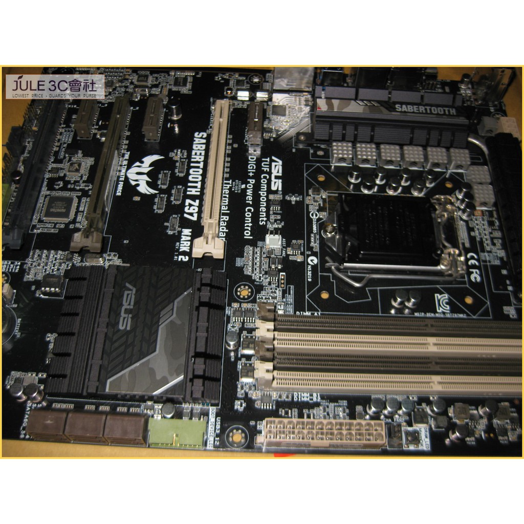 JULE 3C會社-華碩ASUS SABERTOOTH Z97 MARK 2 DDR3/庫存品/保內/1150 主機板