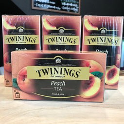 卡拉拉咖啡精品 英國 TWININGS 唐寧茶 香甜蜜桃茶 2g×25入