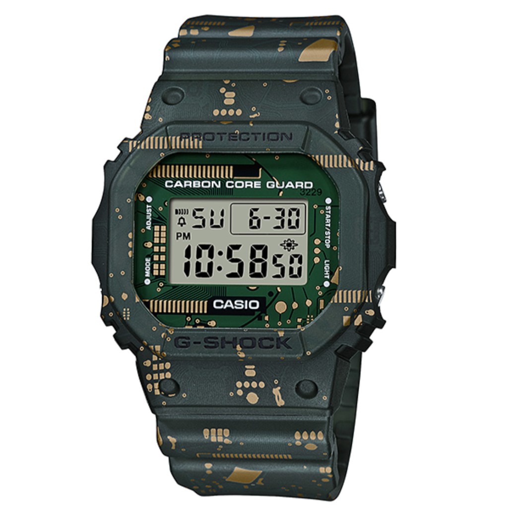 CASIO 卡西歐G-SHOCK限定版DWE-5600CC-3替換式錶圈-錶帶組原廠公司貨(DWE-5600CC-3DR