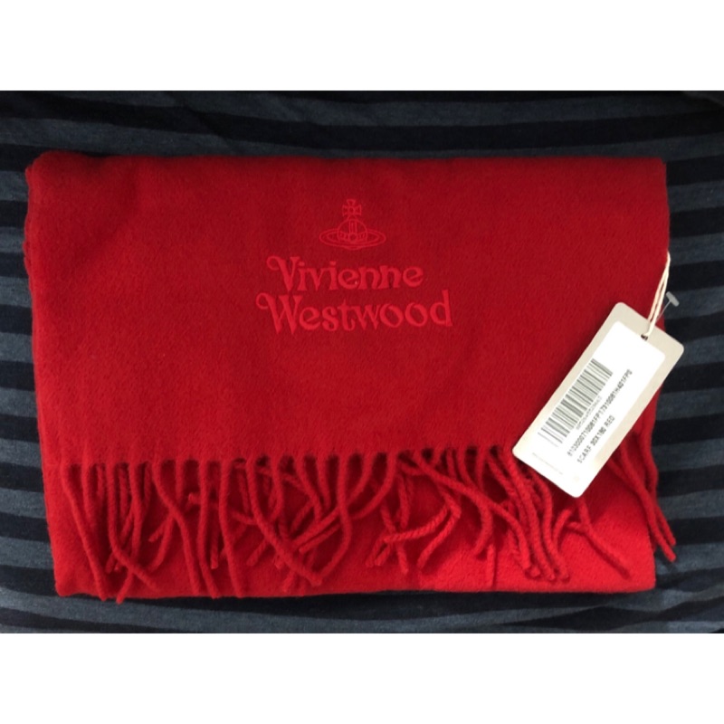 漢神購入 Vivienne westwood 全新羊毛圍巾