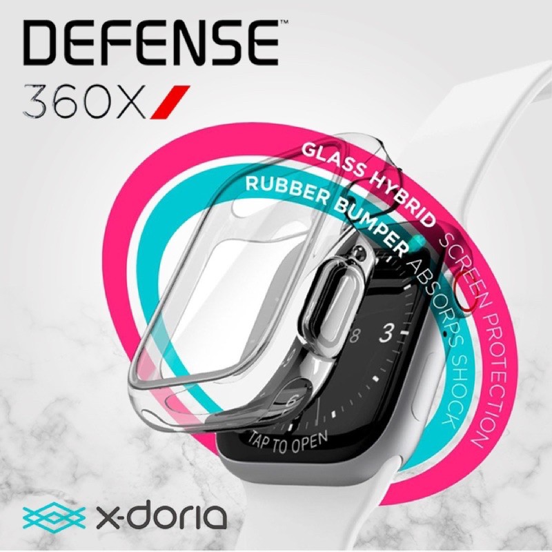 X-doria Apple Watch 6/SE/5/4 44/40mm 刀鋒TPU螢幕全包覆 保護殼 保護套