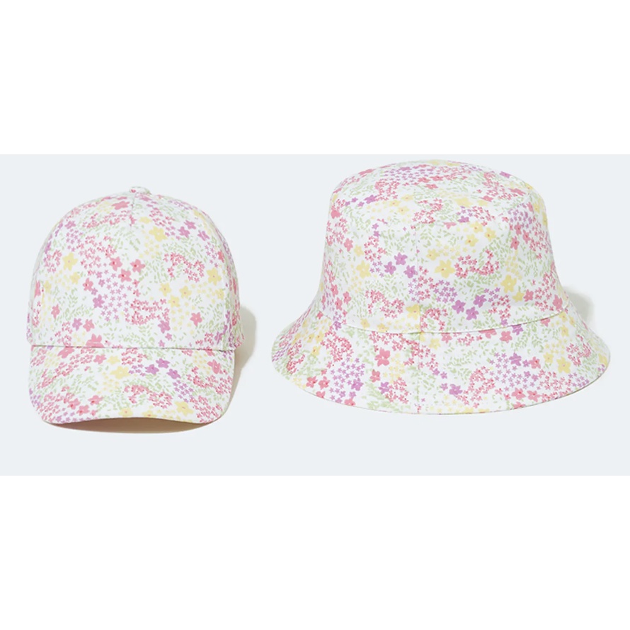 現貨 Matalan 100%純棉粉色碎花帽子兩件組 漁夫帽 棒球帽