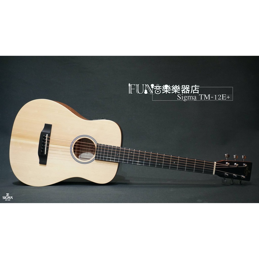 【Fun音樂樂器店】Sigma TM-12E+ 雲杉面單旅行吉他 34吋(備貨中)