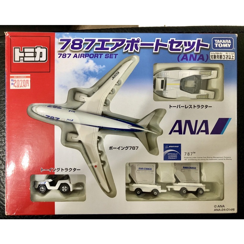 日本限定購入 TOMICA TOMY 全日空ANA波音787飛機 地勤組