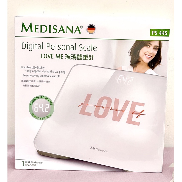 【Medisana】Love Me體重計/體重機/強化玻璃