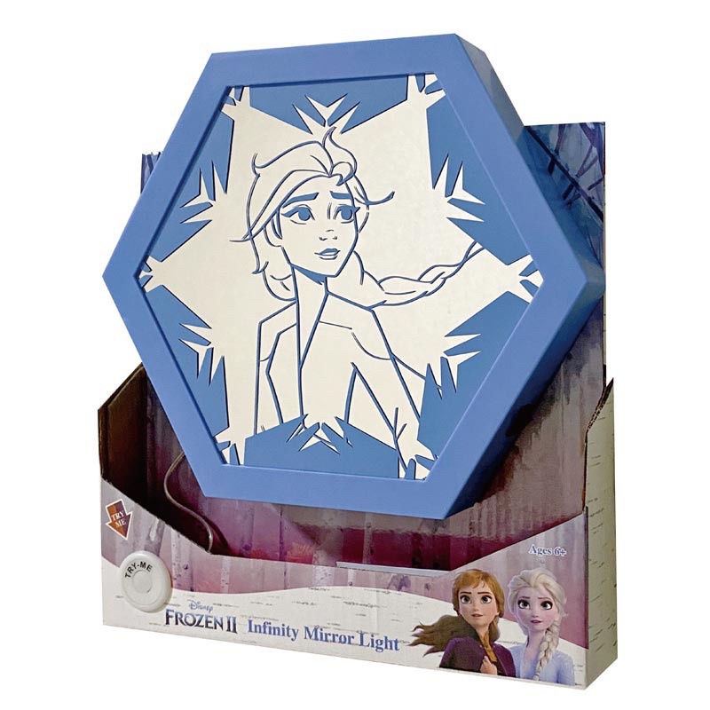 冰雪奇緣 LED鏡子 枱燈 Frozen 無限魔鏡 Infinity Mirror 深邃隧道 創意飾品