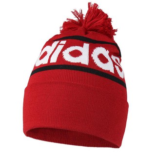 【愷斑】ED0241 原價$690 ADIDAS 毛帽 酒紅 帽子 保暖 #3158