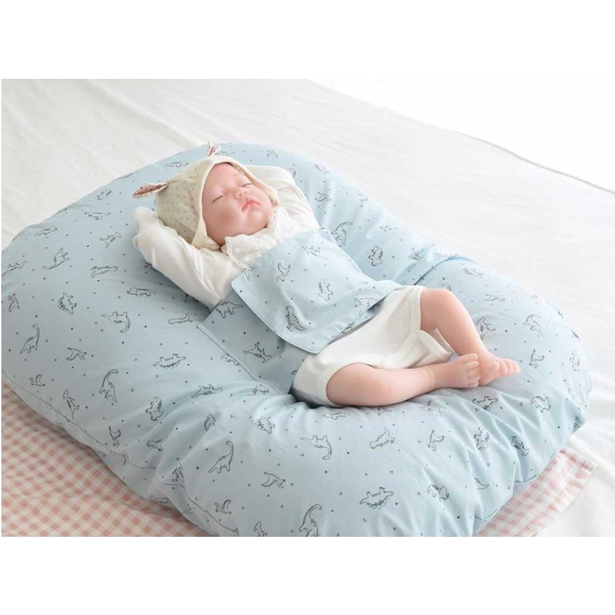 【預購】JeinJena新生兒防溢奶枕/舒適墊/寶寶懶骨頭(枕心+枕套)