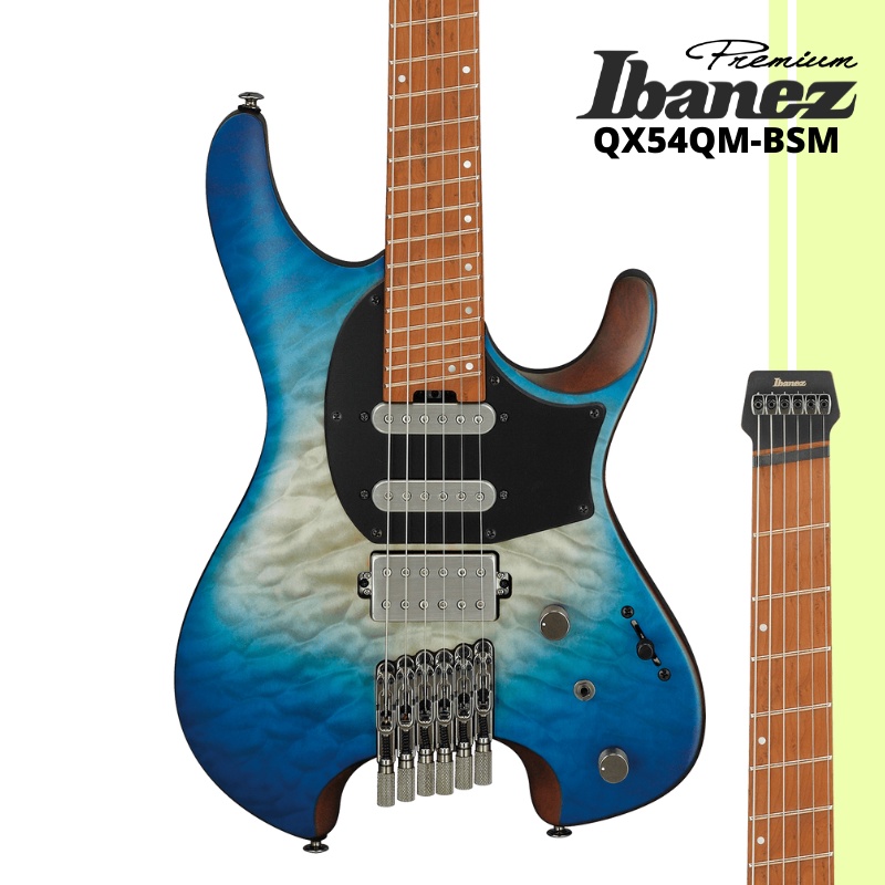 Ibanez Premium QX54QM-BSM 無頭電吉他 免運 全新公司貨【LIKE MUSIC】單單雙拾音器