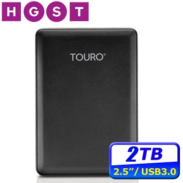 [信達電腦] HGST Touro 2.5吋 2T 行動硬碟 外接硬碟 USB3.0 2TB Buffalo製造商