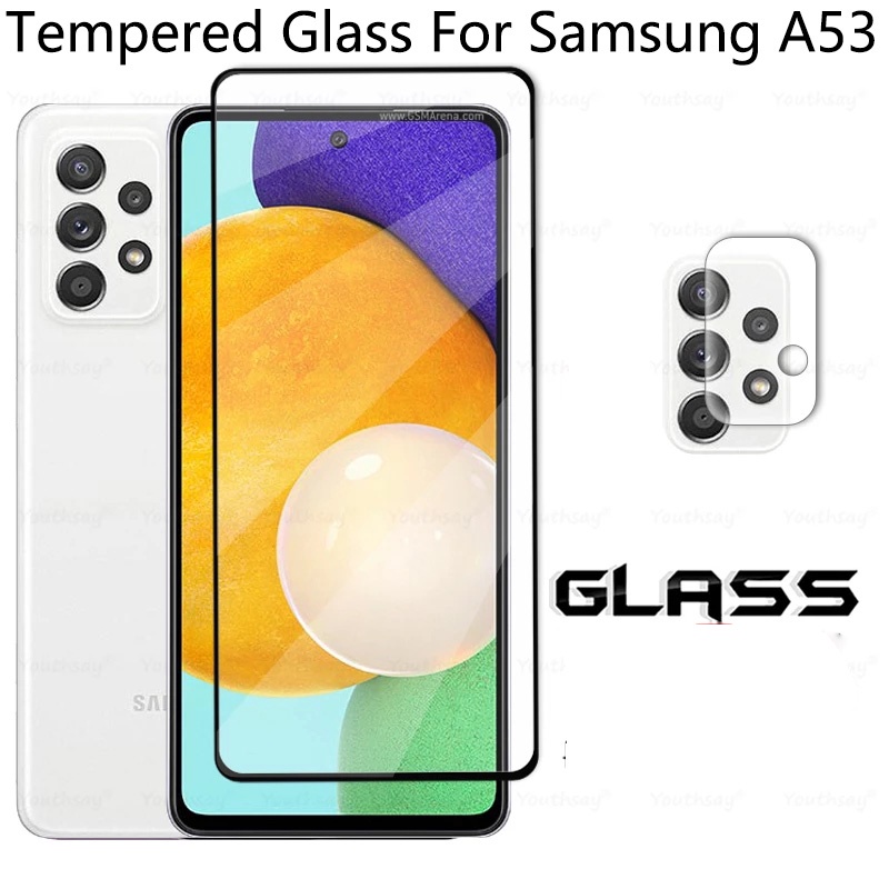 SAMSUNG 三星 A53 / 1Pc 的防刮擦通用鋼化玻璃三星 Galaxy A53 的全屏保護膜