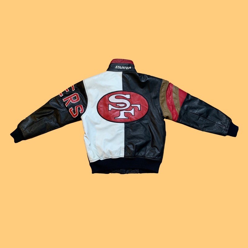 JCI：Vintage Starter NFL 舊金山 49人隊 皮衣外套 古著 / 90s / 嘻哈
