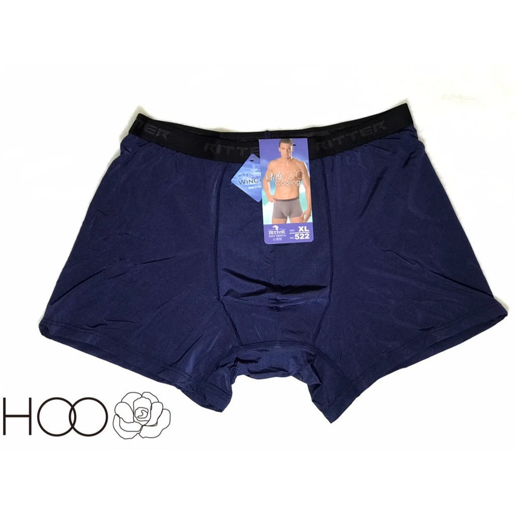 【HOO內衣褲】台灣製🇹🇼男性首選第一超涼感-2度吸濕排汗0悶熱四角平口褲✨Emesy 依媚思522👍M-XL✨
