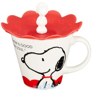 現貨 SNOOPY 史努比 矽膠 杯蓋 馬克杯 咖啡杯 保溫杯 下午茶 附蓋 胡士託 查理布朗 茶杯 發Q喵 日本代購