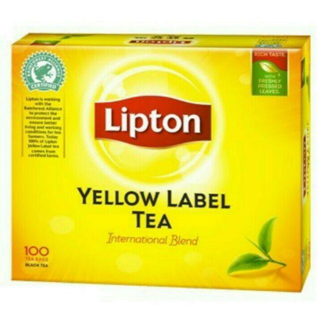 印尼 Lipton 立頓 黃牌紅茶包/1盒/100包