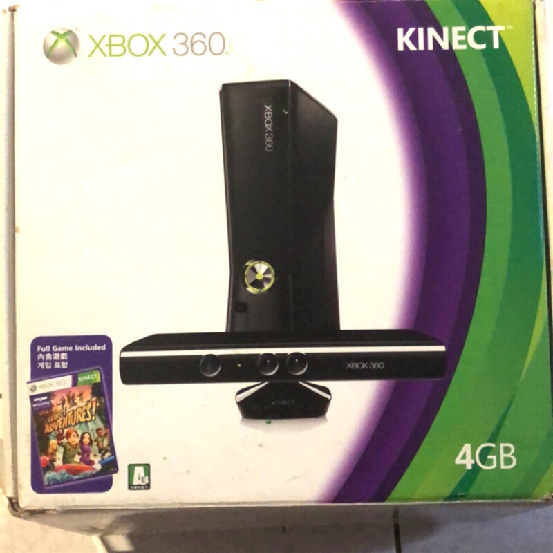 [原價近萬！有遊戲片］Xbox 360 kinect 4GB含哈利波特/運動遊戲片 少玩 9成新