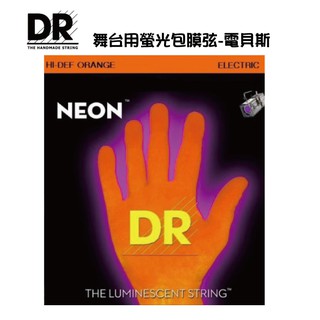 DR NEON NOB-45 電貝斯弦 45-105 螢光包膜弦 橘 【i.ROCK 愛樂客樂器】