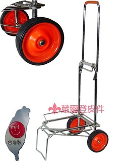 【葳爾登】登機箱收納式手推車行李車小型購物載重車/萬用輕巧型折疊購物車中型503M