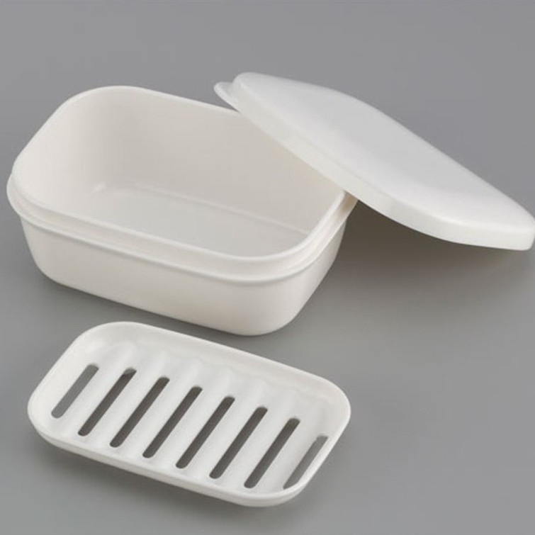 日本製 攜帶用皂盒 附蓋肥皂盒 登山 露營皂盒