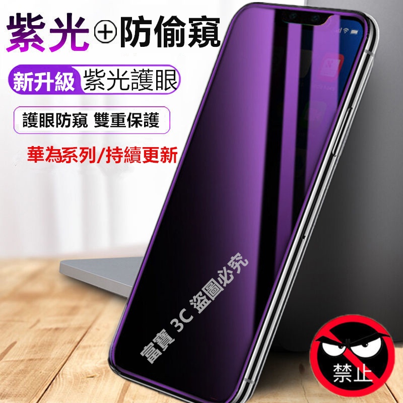 紫光防偷窺 保護貼 華為mate30 mate40 P40 P30 P20PRO Y9-2019 Y7PRO Y6PRO