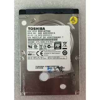 TOSHIBA 500GB 7200轉 型號:MQ01ACF050