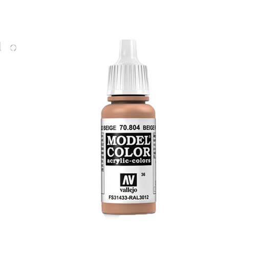 Acrylicos Vallejo 模型色彩 Model Color 036 70804 米紅色 萬年東海