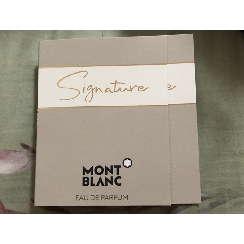 MontBlanc Signature 萬寶龍永恆之名女性淡香精針管2ml