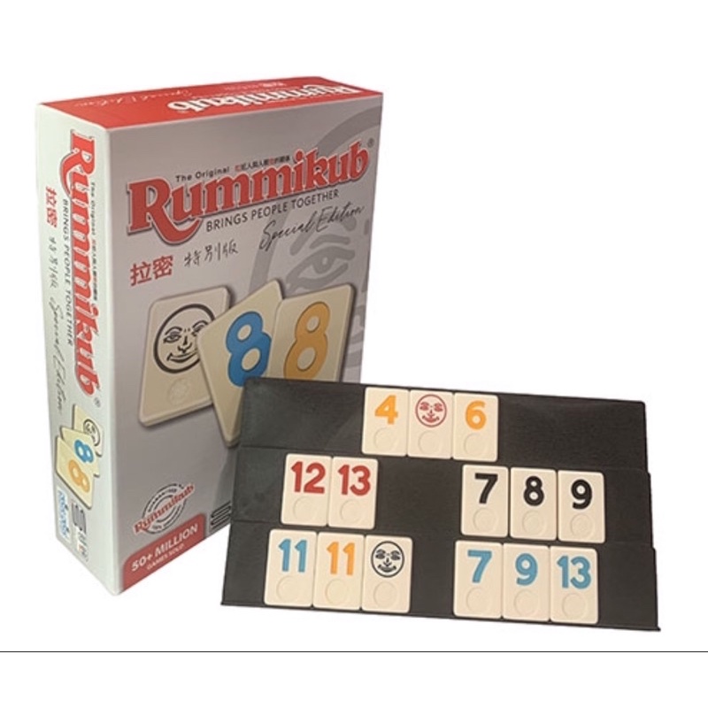 拉密特別版 Rummikub Special Edition 標準牌 大字體 繁體中文版 高雄龐奇桌遊