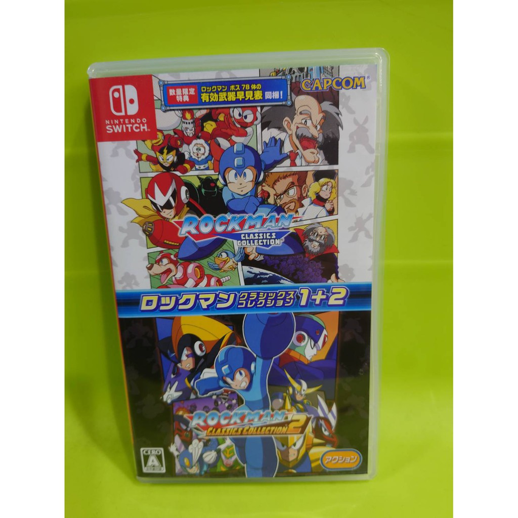 Switch 洛克人傳奇合輯1 2 日版日文介面 動作過關 中古良品 2代序號已使用 蝦皮購物