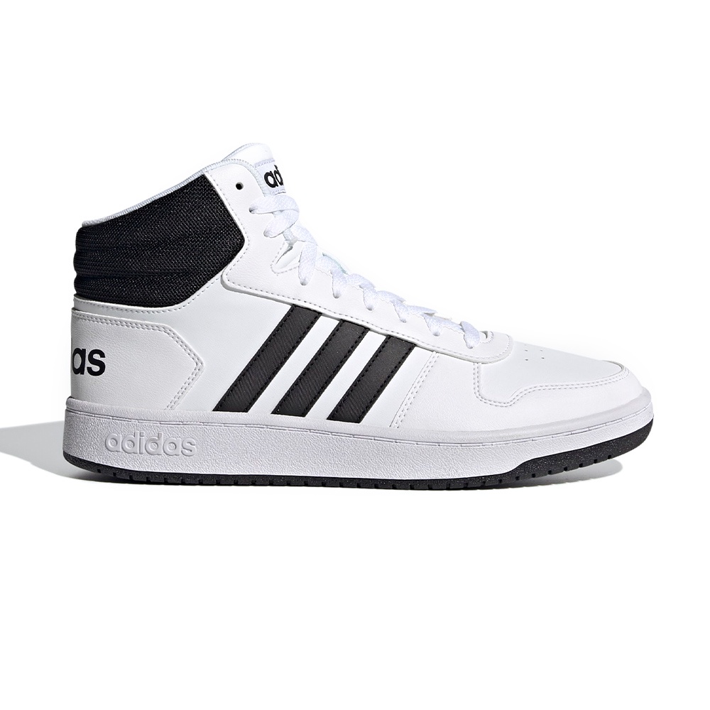 Adidas Hoops 2.0 Mid 男 白黑 經典 復古 高筒 運動 籃球鞋 FY8617