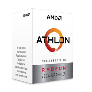 全新 盒裝 AMD Athlon 3000G .200GE CPU 處理器 2核心 AM4腳位 內含風扇