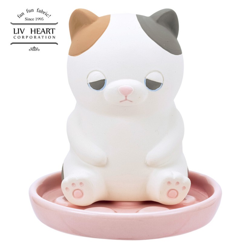 日本正品🌟LIV HEART 眠眠 動物 三花貓 柚子 陶瓷 免插電 除濕器