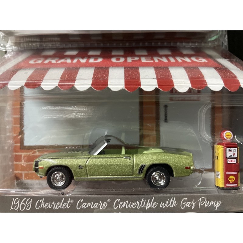 《模王》 1/64 美國綠光 模型合金車 1969 雪佛蘭 Camaro