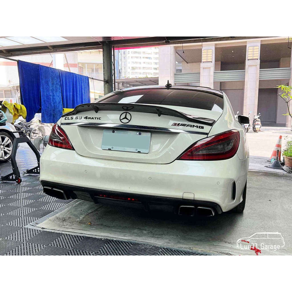 Lun77. 現貨 - BENZ CLS550 R款 碳纖維 尾翼 壓尾 戰鬥尾翼 套件 簡易黏貼 改裝 W218 副廠