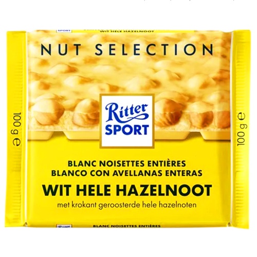 🤍PINC PINC🤍 現貨 / 荷蘭國際版 德國 Ritter Sport 力特 律動 白巧克力榛果米果 巧克力
