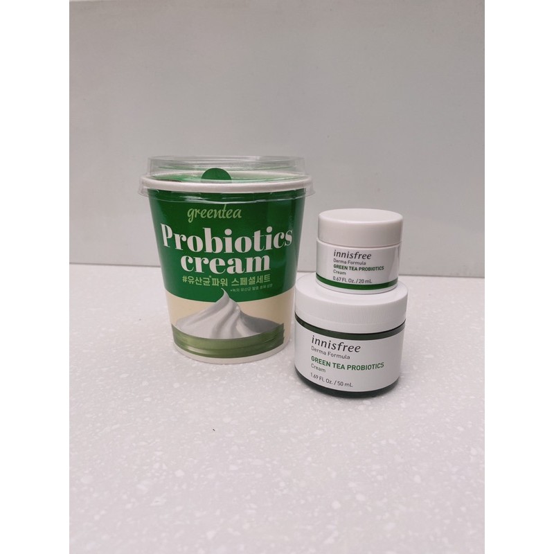 [保養］韓國 現貨innisfree 綠茶益生菌保濕乳霜50ml Green Tea Probiotics Cream