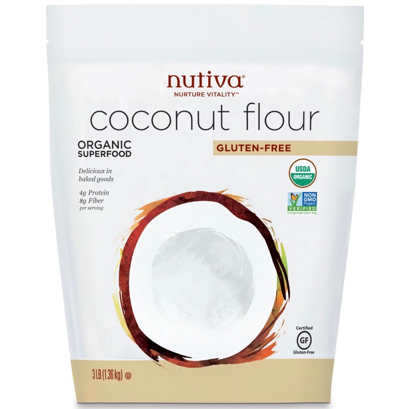 Nutiva 大量使用椰子細粉 椰子粉 椰麵粉 烘培用 現貨免等待