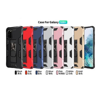 三星Note10 Plus軍士隱形支架手機殼三星NOTE 10 LITE車載磁吸防摔手機殼NOTE10人