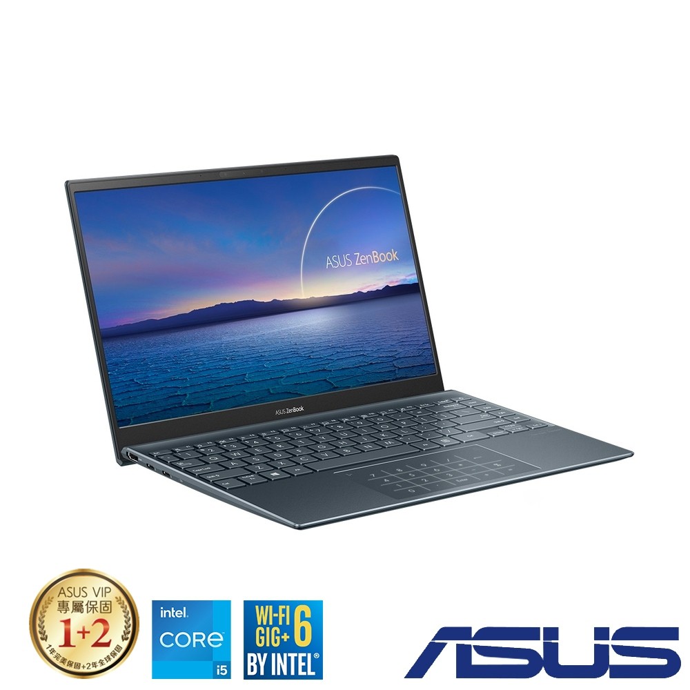 ASUS ZenBook UX425EA-0252G1135G7 綠松灰 華碩超薄極輕筆電NumberPad版 廠商直送