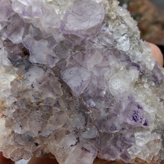 [石場]48約重191.5g貴州產紫框螢石 螢石原礦 邊框螢石 螢光反應Fluorite翡冷翠晶礦 螢石晶簇