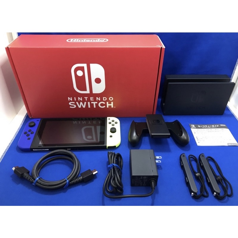 *最佛超低價～Nintendo 任天堂Switch可軟破 可改機 可破解 第一代主機組 限量版罕見黃藍配色，近全新